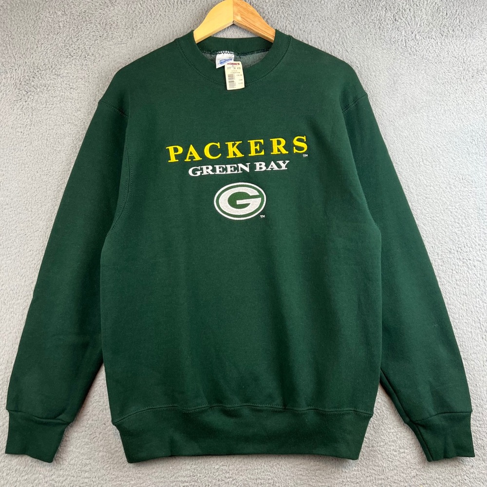 Vintage Salem Sportswear Green Bay Packers Sweatshirt Mens Medium Green NFL USA
